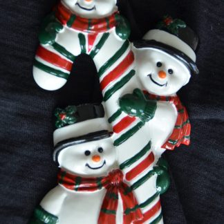 Snowman  Candy Cane Ornament