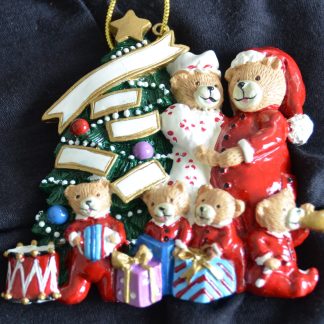 Bear Family Christmas Tree Ornament