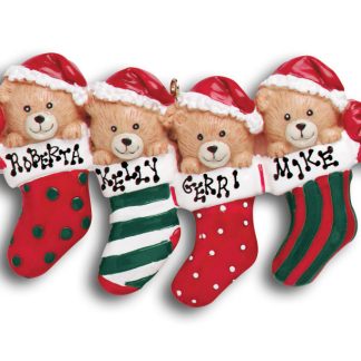Bear In Stocking Ornament