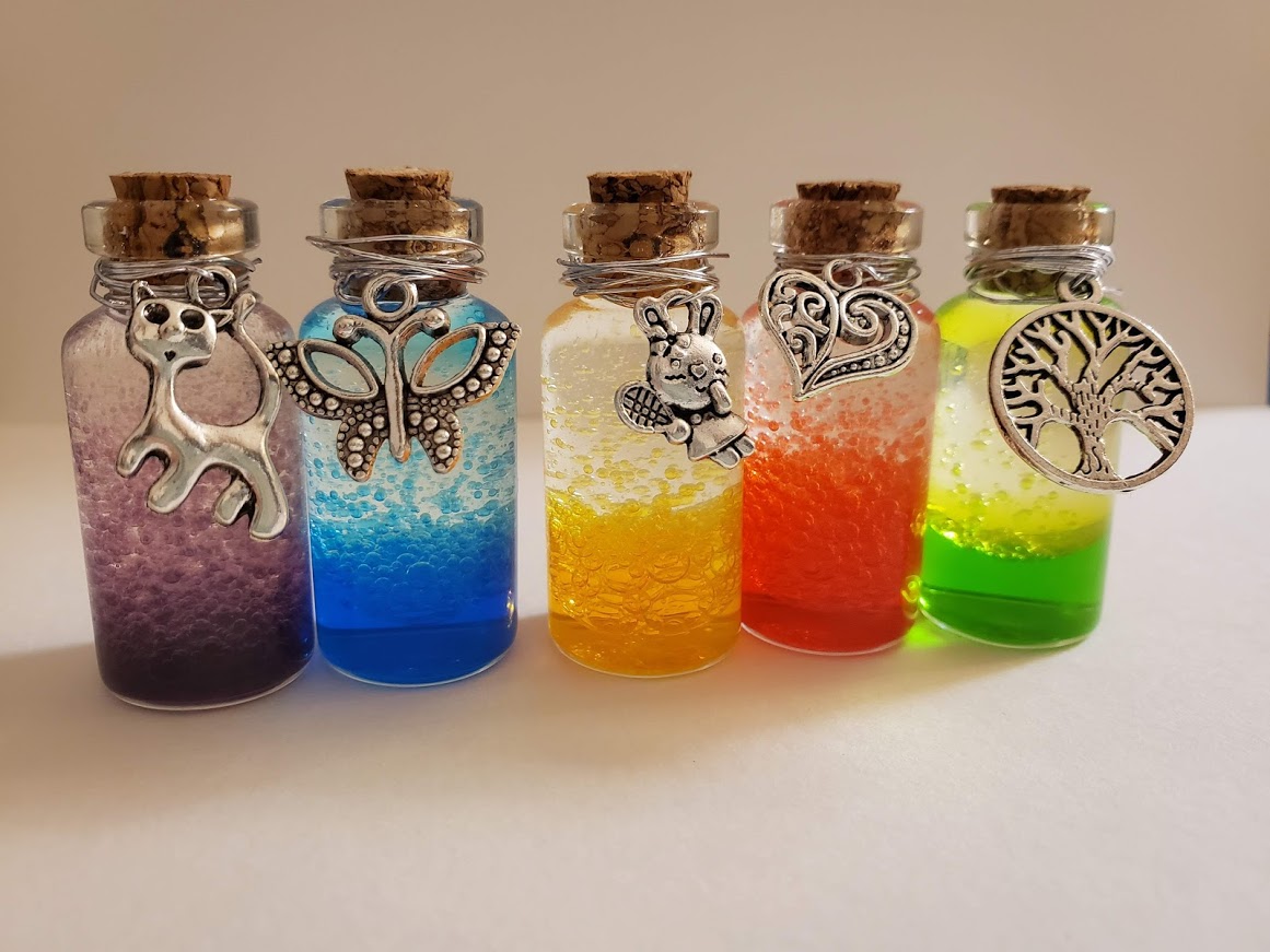 A variety of personalized gift bottles