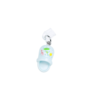Teal Light Blue Croc Shoe Slipper Phone Charm Plug-In Accessory Chronic Rare Invisible Illness Awareness & Support
