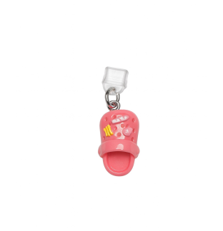 Pink Croc Shoe Slipper Phone Charm Plug-In Accessory Chronic Rare Invisible Illness Awareness & Support