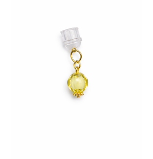 Yellow Ball Phone Charm Plug-In Accessory Chronic Rare Invisible Illness Awareness & Support