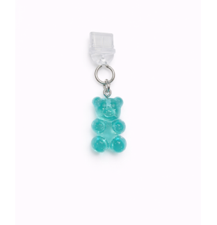 Teal Gummy Bear Phone Charm Plug-In Accessory Chronic Rare Invisible Illness Awareness & Support