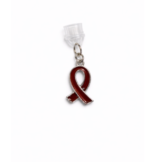 Brown Ribbon Phone Charm Plug-In Accessory Chronic Rare Invisible Illness Awareness & Support