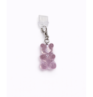 Purple Gummy Bear Phone Charm Plug-In Accessory Chronic Rare Invisible Illness Awareness & Support