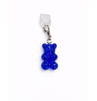Blue Gummy Bear Phone Charm Plug-In Accessory Chronic Rare Invisible Illness Awareness & Support