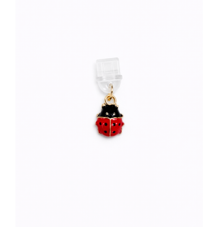 Red Ladybug Phone Charm Plug-In Accessory Chronic Rare Invisible Illness Awareness & Support