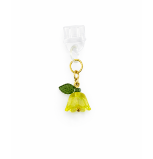Yellow Flower Phone Charm Plug-In Accessory Chronic Rare Invisible Illness Awareness & Support