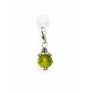 Green Ball Phone Charm Plug-In Accessory Chronic Rare Invisible Illness Awareness & Support