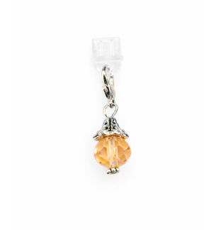 Light Brown Ball Phone Charm Plug-In Accessory Chronic Rare Invisible Illness Awareness & Support