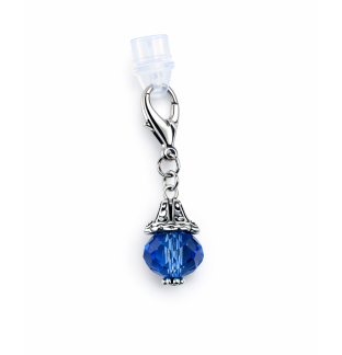 Ball Phone Charm Blue Plug-In Accessory Chronic Rare Invisible Illness Awareness & Support