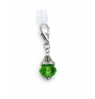 Ball Phone Charm Green Plug-In Accessory Chronic Rare Invisible Illness Awareness & Support