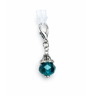 Ball Phone Charm Teal Plug-In Accessory Chronic Rare Invisible Illness Awareness & Support