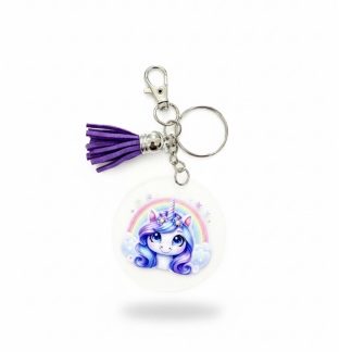Handmade Rainbow Unicorn Awareness Keychain Chronic & Invisible Illness Support