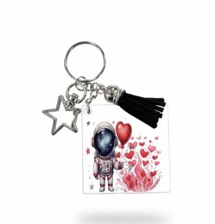 Handmade Astronaut POTS Awareness Keychain Chronic & Invisible Illness Support