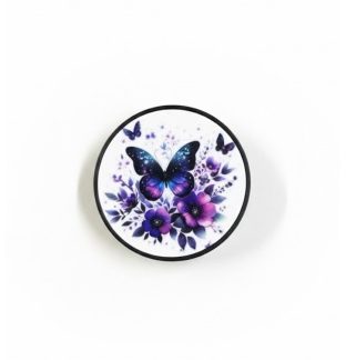 Purple Butterfly Phone Grip Holder Warrior Surviver Chronic Rare Invisible Illness