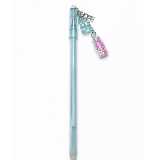Handmade Teal Pen Hope Charm Cute, Fun & Full of Heart Support & Awareness