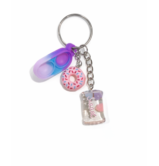 Blue Purple Silicone Mini Pop Fidget Pink Donuts & Sweets Sensory Toy Raise Awareness Support Rare Chronic & Invisible Illness