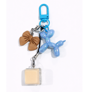 Cream Audible Keyboard Fidget Blue Balloon Dog & Brown Bow Sensory Toy Raise Awareness Support Rare Chronic & Invisible Illness
