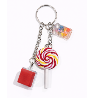 Red Audible Keyboard Fidget Red & Yellow Swirl Candy Sensory Toy Raise Awareness Support Rare Chronic & Invisible Illness