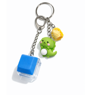 Blue Audible Keyboard Fidget Green Dino Yellow Porcupine Charm Sensory Toy Raise Awareness Support Rare Chronic & Invisible Illness