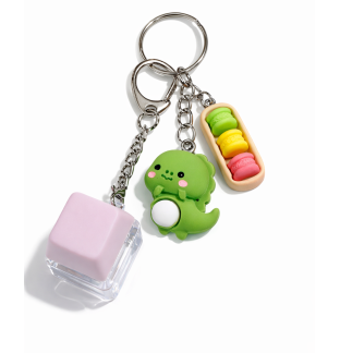 Pink Audible Keyboard Fidget Green Dino Yellow Cookie Charm Sensory Toy Raise Awareness Support Rare Chronic & Invisible Illness