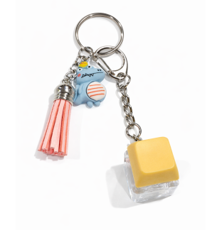 Yellow Audible Keyboard Fidget Blue Dino Light Orange Tassel Sensory Toy Raise Awareness Support Rare Chronic & Invisible Illness