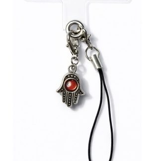 Silver & Red Handmade Phone Lanyard & Charm Accessory Chronic Rare Invisible Illness Awareness & Support