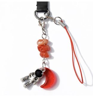 Red Astronaut Charm Handmade Phone Lanyard & Charm Accessory Chronic Rare Invisible Illness Awareness & Support
