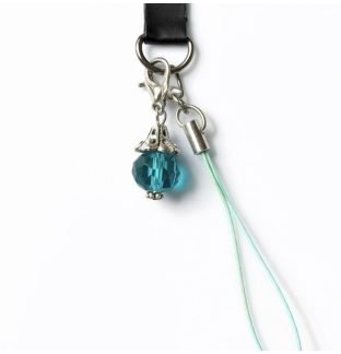 Teal Charm Handmade Phone Lanyard & Charm Accessory Chronic Rare Invisible Illness Awareness & Support