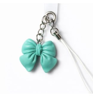 Teal Bow Charm Handmade Phone Lanyard & Charm Accessory Chronic Rare Invisible Illness Awareness & Support