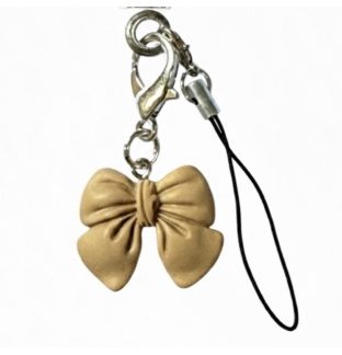 Brown Bow Handmade Phone Lanyard & Charm Accessory Chronic Rare Invisible Illness Awareness & Support