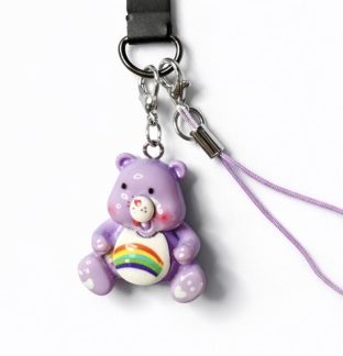 Purple Bear Handmade Phone Lanyard & Charm Accessory Chronic Rare Invisible Illness Awareness & Support