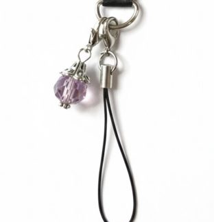 Purple Charm Handmade Phone Lanyard & Charm Accessory Chronic Rare Invisible Illness Awareness & Support
