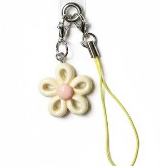 Yellow Flower Charm Handmade Phone Lanyard & Charm Accessory Chronic Rare Invisible Illness Awareness & Support