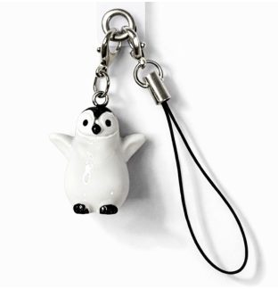 White Penguin Charm Handmade Phone Lanyard & Charm Accessory Chronic Rare Invisible Illness Awareness & Support