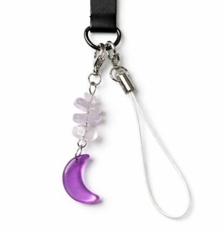 Purple Moon Charm Handmade Phone Lanyard & Charm Accessory Chronic Rare Invisible Illness Awareness & Support