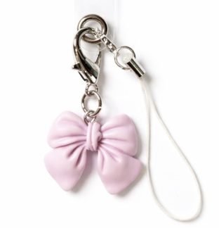 Pink Bow Charm Handmade Phone Lanyard & Charm Accessory Chronic Rare Invisible Illness Awareness & Support