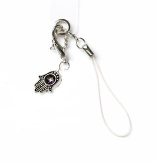 Silver & Purple Charm Handmade Phone Lanyard & Charm Accessory Chronic Rare Invisible Illness Awareness & Support