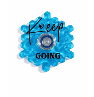 Blue Keep Moving Calming Fidget Spinner – Anxiety Relief Sensory Toy Chronic Illness Rare Diseases Disability & Awareness Support