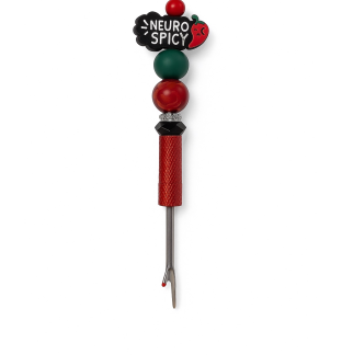 Handmade Neuro Spicy Red Green Seam Ripper For Crafter Support Chronic, Rare& Invisible Illness Awareness