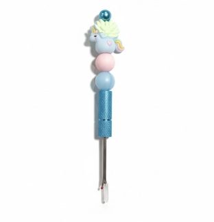 Handmade Pink Teal Unicorn Planter Seam Ripper For Crafter Support Chronic, Rare& Invisible Illness Awareness