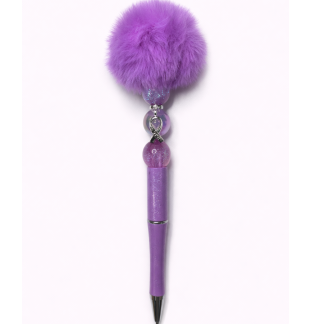 Handmade Purple Pom-Pom Cute, Fun & Full of Heart Support & Awareness