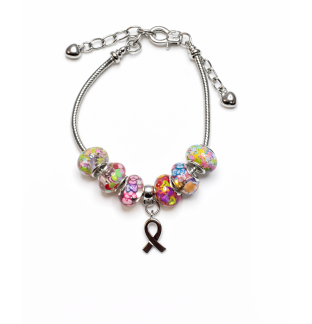 Chronic & Invisible Illness Rainbow Ribbon Autism, General Health Awareness Bracelet