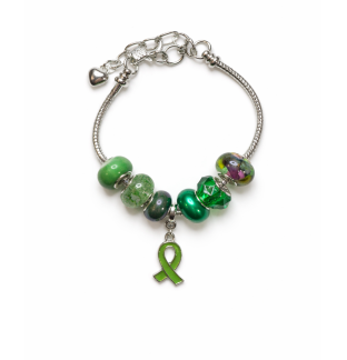 Chronic & Invisible Illness Green Ribbon Mental Health Awareness Bracelet
