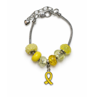 Chronic & Invisible Illness Yellow Ribbon Mental Health Awareness Bracelet
