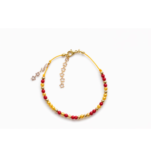 “I Am a Unicorn” Red & Yellow Morse Code Bracelet – Rare Disease, Chronic & Invisible Illness Awareness Jewelry