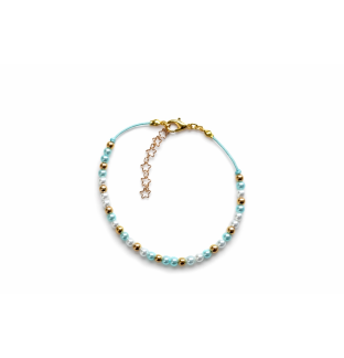 “I Am a Unicorn” Light Blue & White Morse Code Bracelet – Rare Disease, Chronic & Invisible Illness Awareness Jewelry