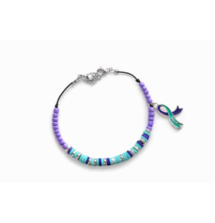 Never Give Up Morse Code Bracelet – Chronic Illness & Disability Awareness Jewelry